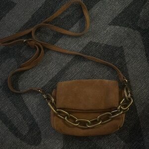 Brown Leather Crossbody Bag
